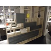 Roomdevider capod'opera sand matlak blauw houtstructuur
