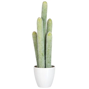 60586 Jolipa J-Line Kunstplant Cactus in Witte Pot