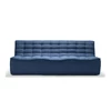 Sofa Ethnicraft 3-zit Blauw N701
