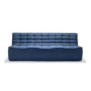 Sofa Ethnicraft 3-zit Blauw N701