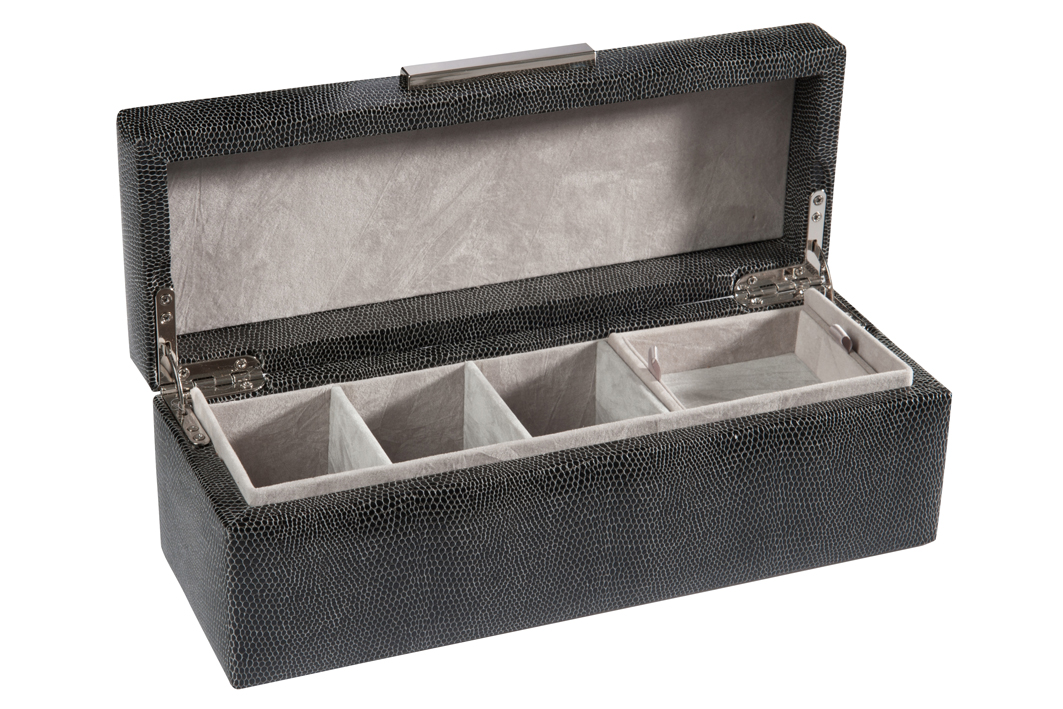 JUWEELHOUDER SLANG PU ZW 28*10*10CM Meubelen Jonckheere