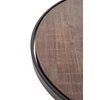58085 bijzet tafel rond hout natuur zwart metaal handvat jolipa meubel retro detail blad