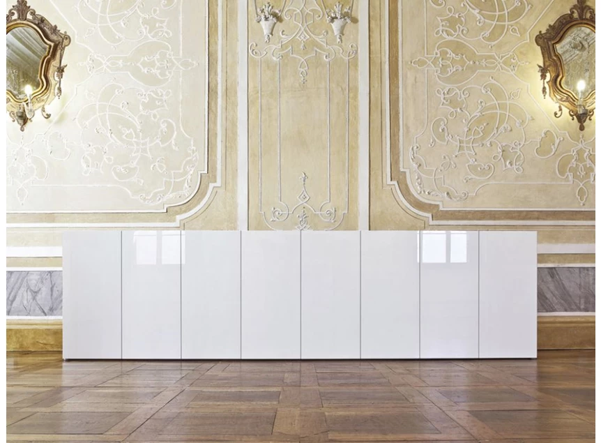 Lange dressoir Zurich hoogglans wit Capod'Opera