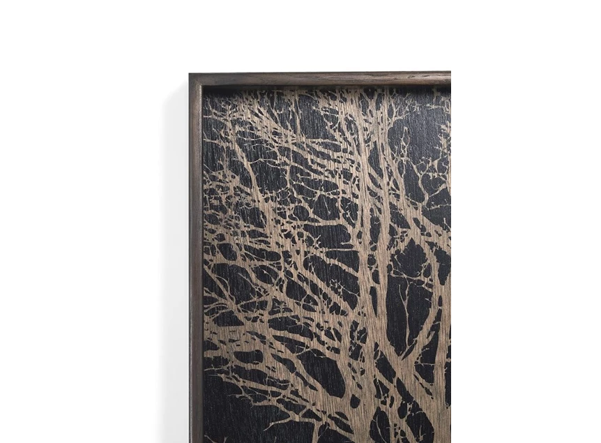 20564 Ethnicraft Black Tree Tray 38x38cm  Hoek
