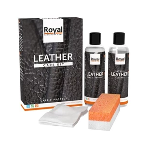 Leather care kit leder oranje services voeden beschermen reinigen onderhoud salon stoelen