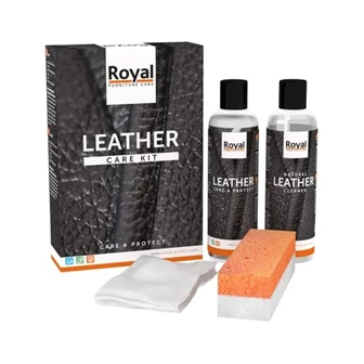 Leather care kit leder oranje services voeden beschermen reinigen onderhoud salon stoelen