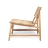 Oak N2 Ethnicraft Lounge Chair Zijkant