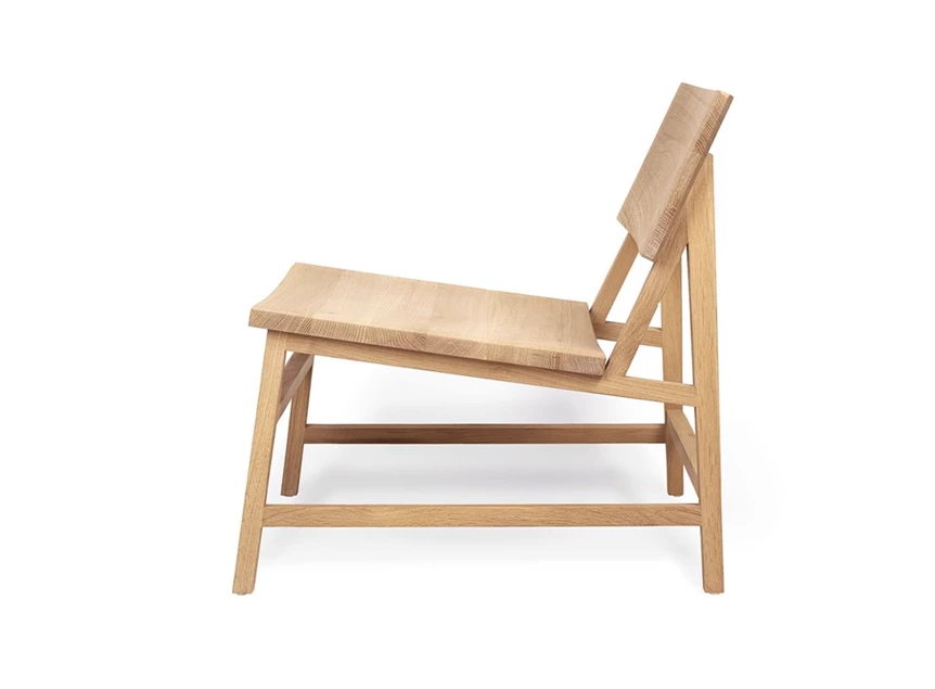 Oak N2 Ethnicraft Lounge Chair Zijkant