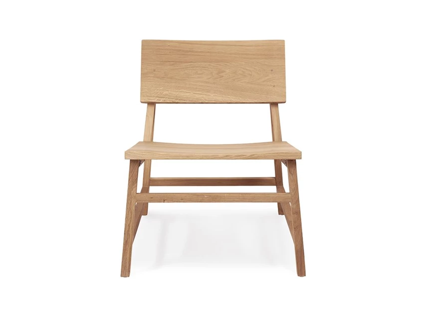 Oak N2 Ethnicraft Lounge Chair Voorkant