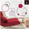 DS-DT2049 Eurographics Red Bubbles 70x50cm sfeer