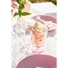 Crystal roze picnic schokbestendig stapelbaar transparant pink glas beker steel koziol plastic