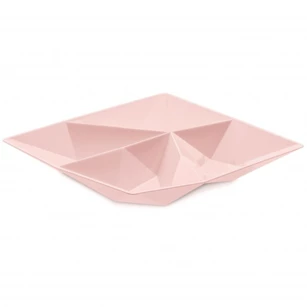Kant snack schaal bowl kom scheiding hapjes fingerfood plastic koziol powder pink poeder roze solid