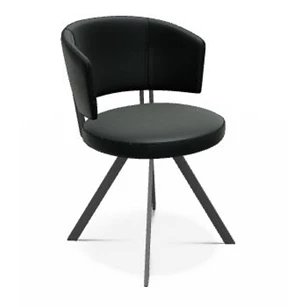 Draaiende stoel allure Categorie 1 epoxy HT47 Perfecta Black front