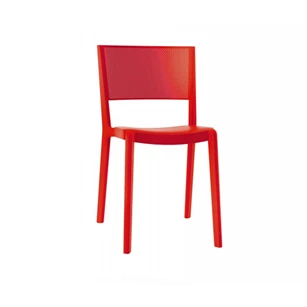 spot22 stoel red rood stapelbaar outdoor kunststof perfecta
