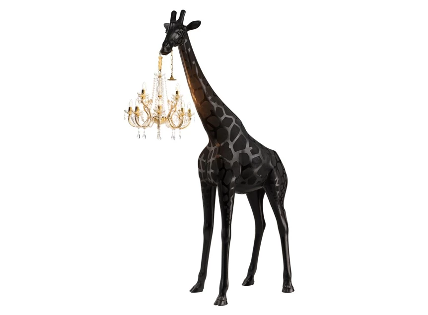Vloerlamp Giraffe in Love M Indoor Black 19003BL-Z Qeeboo