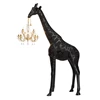 Zijkant Vloerlamp Giraffe in Love M Indoor Black 19003BL-Z Qeeboo