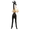 Front Vloerlamp Giraffe in Love M Indoor Black 19003BL-Z Qeeboo