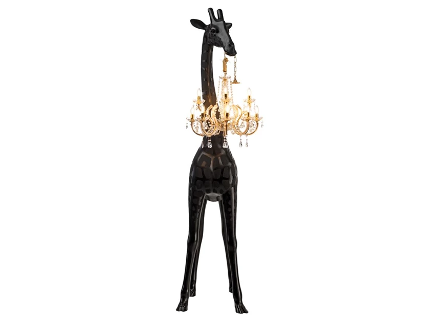 Front Vloerlamp Giraffe in Love M Indoor Black 19003BL-Z Qeeboo
