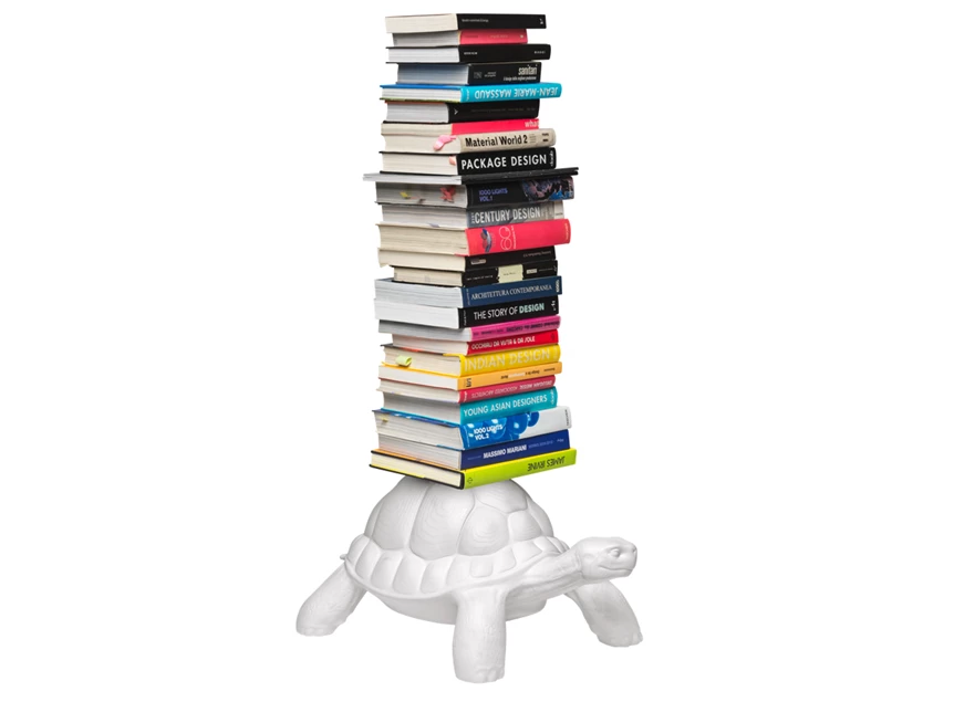 Boekenrek Turtle Carry Bookcase White 36002WH Qeeboo