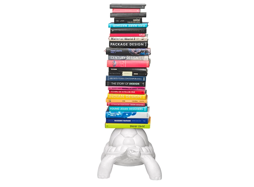 Front Boekenrek Turtle Carry Bookcase White 36002WH Qeeboo