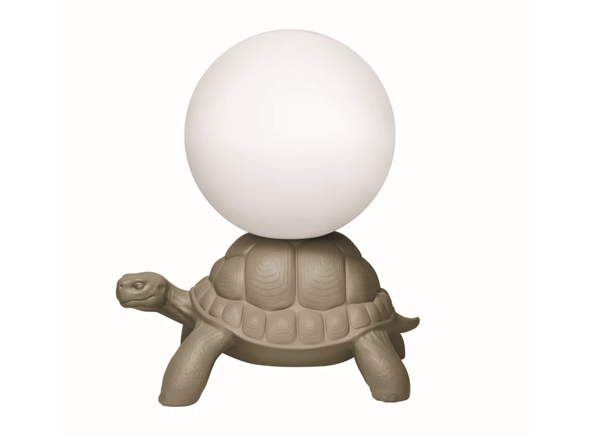Zijkant Vloerlamp Turtle Carry Lamp Dove Grey 36006DG Qeeboo