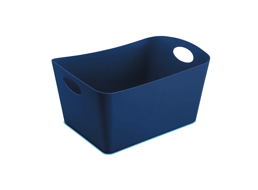 Boxxx l large 15 liter deep velvet blue opbergdoos opbergbakje organiser koziol plastic