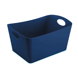 Boxxx l large 15 liter deep velvet blue opbergdoos opbergbakje organiser koziol plastic