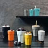 cappuccino mok mug kleurrijk mat glazend 0.25l nuance