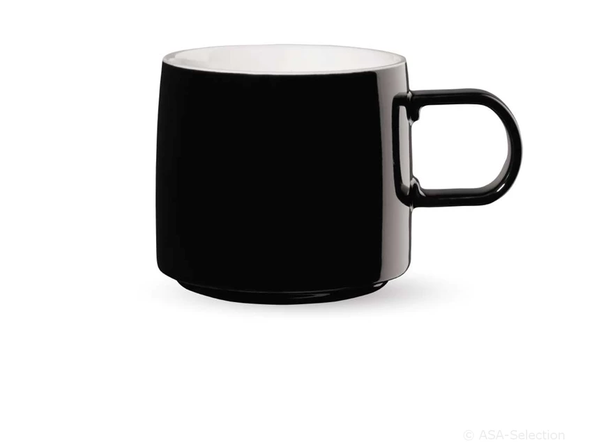 muga mug black/white zwart/wit 0,35l