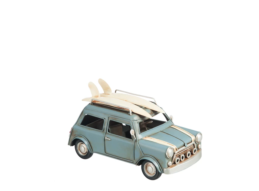 80413 Jolipa J-Line Decoratief autootje met surfplanken Blauw/Wit