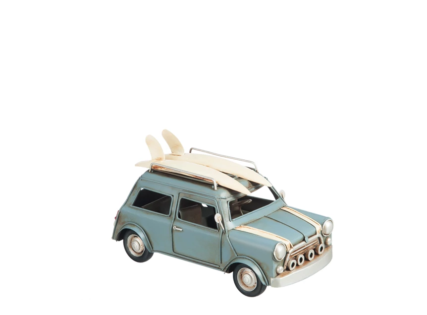 80413 Jolipa J-Line Decoratief autootje met surfplanken Blauw/Wit