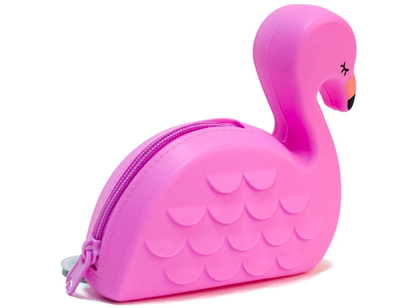 flamingo roze pink coin bag muntjeszak purse
