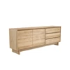 Zijkant Oak Wave Sideboard 51451 dressoir laden massief eik hout Ethnicraft	