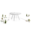 Esla elegant stabiliteit spaans design verlengbaar rond keramiek tafel eettafel mobliberica