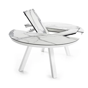Esla rond keramiek tafel eettafel mobliberica elegant stabiliteit spaans design