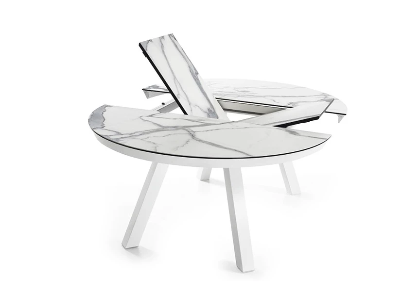 Esla rond keramiek tafel eettafel mobliberica elegant stabiliteit spaans design