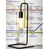 London lijnen industrieel verlichting it's about romi E27 40W tafellamp bureaulamp ijzer zwart metro