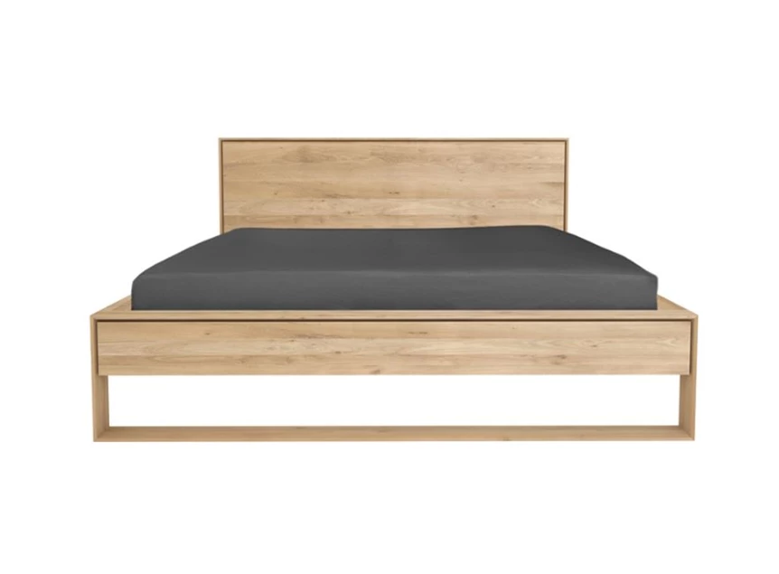 Oak Nordic II Bed 51216 slaapkamer sledepoot massief eik hout Ethnicraft	
