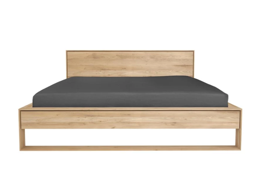 Oak Nordic II Bed 51215 slaapkamer sledepoot massief eik hout Ethnicraft	