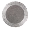757011 placemat rond 2-kleurig zilver kralen 