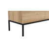 Detail poot Oak Ligna Sideboard 51116 dressoir massief eik hout zwart metaal modern design Ethnicraft	