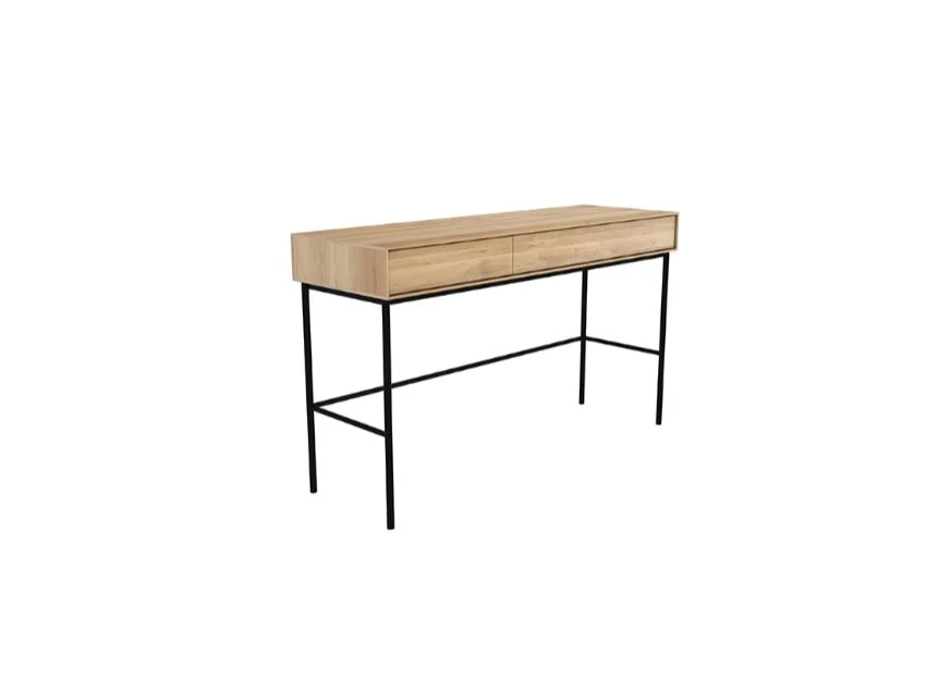 Zijkant Oak Whirtebird Desk 51461 bureau massiek eik hout modern design Ethnicraft	