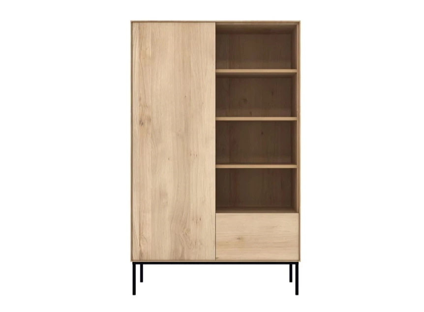 Oak Whitebird Storage Cupboard 51469 legkast lade massief eik hout metaal modern design Ethnicraft	