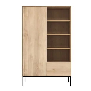 Oak Whitebird Storage Cupboard 51469 legkast lade massief eik hout metaal modern design Ethnicraft	