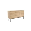 Zijkant Oak Whitebird Sideboard 51464 dressoir massief eik hout metaal modern design Ethnicraft	
