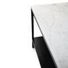 Detail zijkant Stone Coffee Table 60073 salontafel rechthoekig marble marmer carrara modern design Ethnicraft