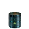 86532 Jolipa J-Line Windlicht Cilinder Blauw L met kaarsje