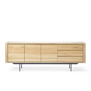 Oak shadow Sideboard dressoir massief eik hout zwart metaal 51386 Ethnicraft modern design