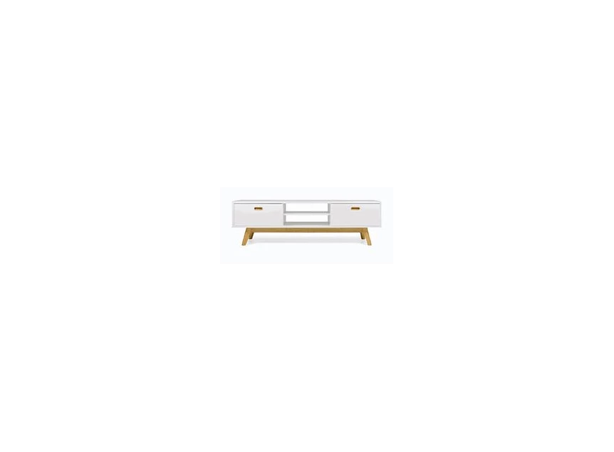 2162-001 bess tv-bench 2dr white/oak 170cm