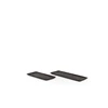 TH968 Dekocandle Wooden rectangular tray acacia black 